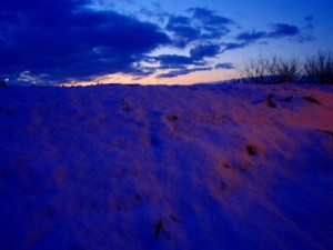 朝陽と白雪