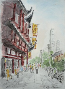 老街(上海)スケッチ