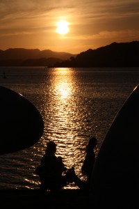 宍道湖の夕景