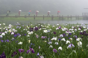 神楽女湖にて