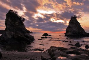房総雀島夕焼け
