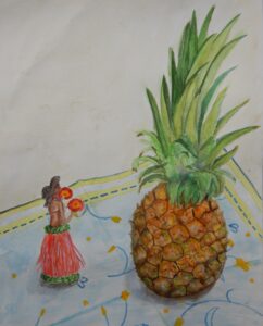 パイナップルと人形