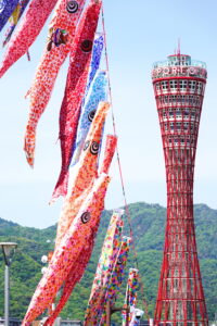 港のこいのぼり