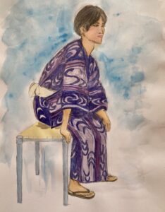 浴衣の青年